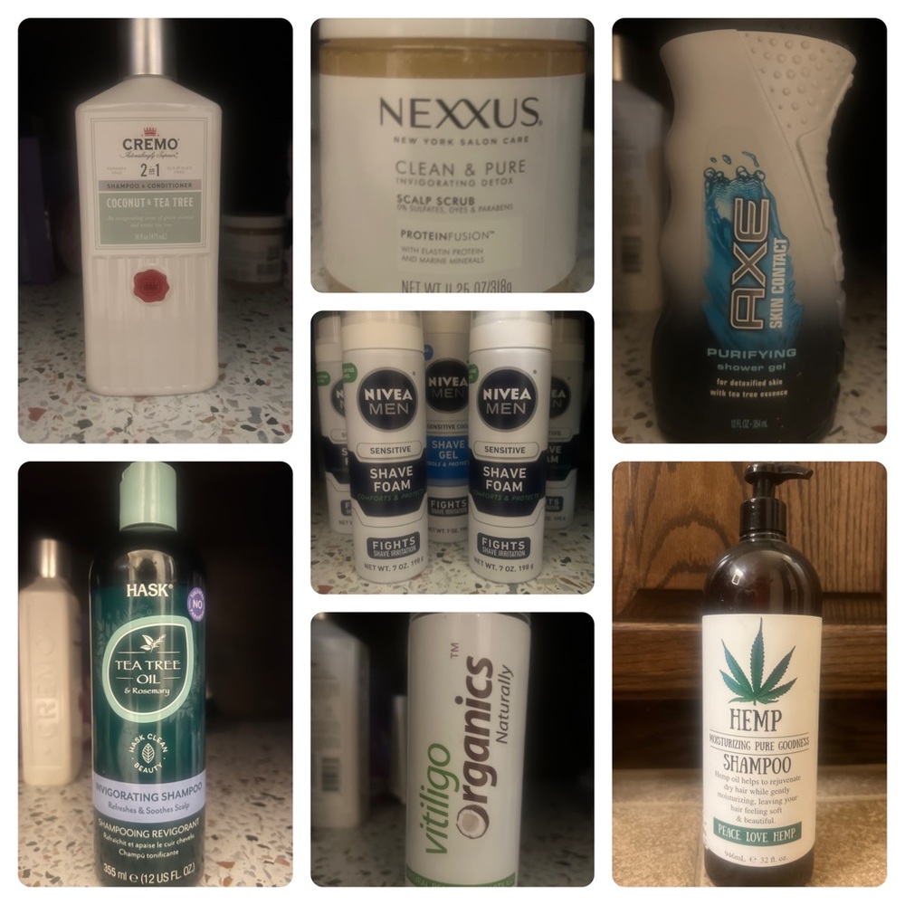 Nivea, Cremo, Axe, Hask, Nexxus, Vitiligo, Hemp